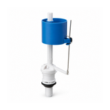Válvula de carga vertical para sanitario en vista técnica diagonal