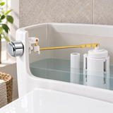 Producto instalado de Botón de accionamiento lateral para sanitario