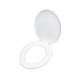Asiento Sanitario Blanco con Cierre Suave Colomba Soft completo sobre fondo blanco profesional
