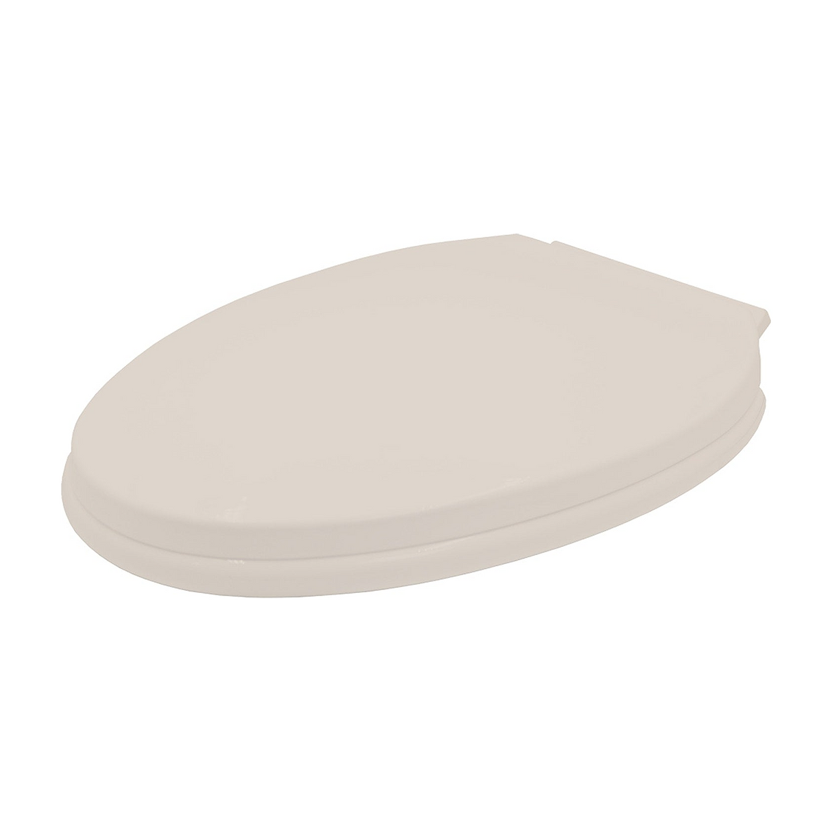 Asiento Sanitario Alargado Beige Hueso completo sobre fondo blanco profesional