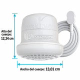 Ducha Gold Superautomática Blanca 220 V con Miniducha — medidas