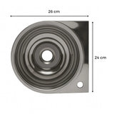 Lavamanos Plataforma Acero Inoxidable 24x26cm Pared