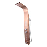 Torre de Ducha Oro Rosa | Panel de Ducha Multifunción de Lujo para Baño Moderno