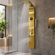 cover Torre De Ducha Oro Con Bluetooth Y Teleducha