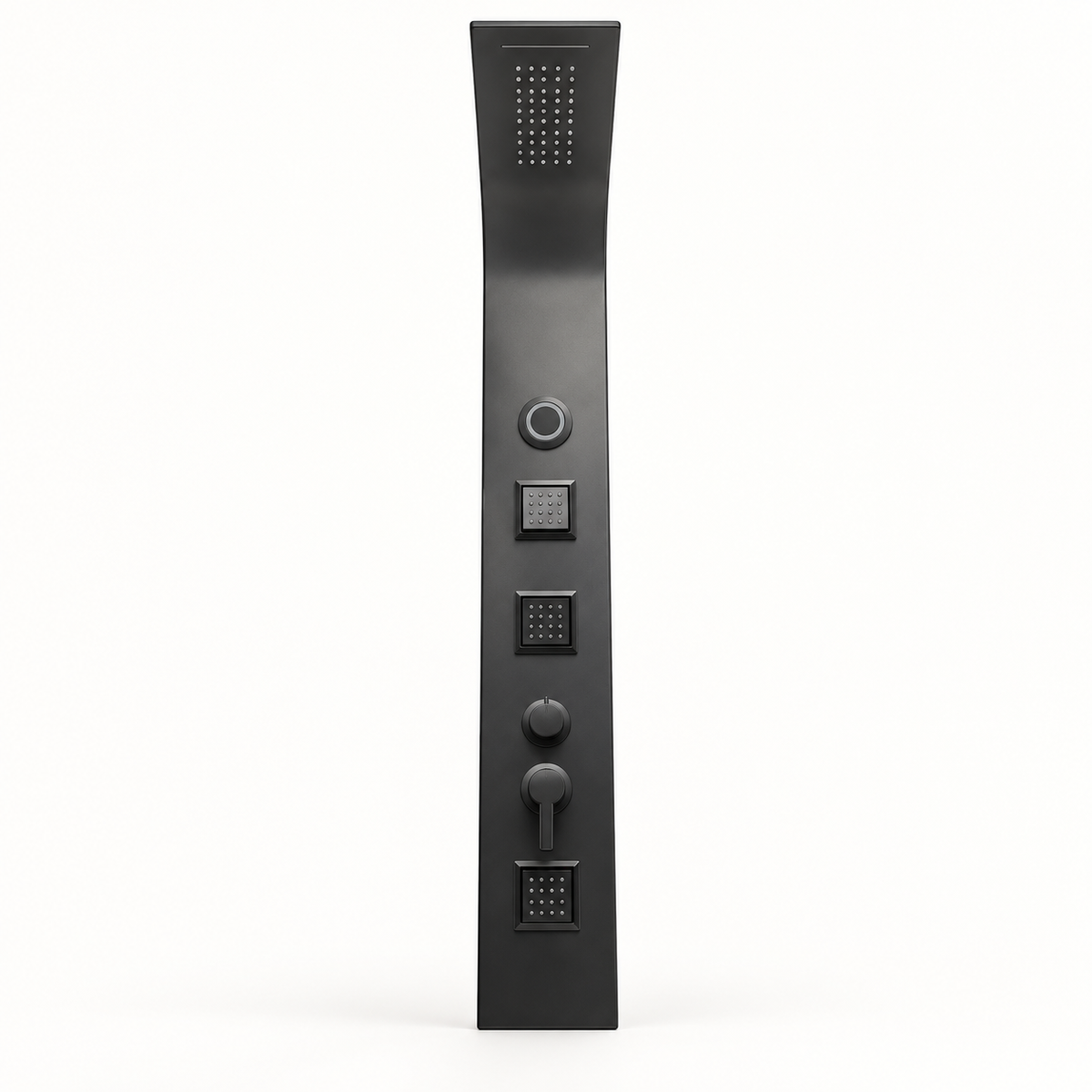 Torre De Ducha Negra Mate Con Bluetooth - 02 fondo-blanco