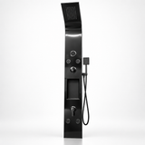 Torre De Ducha Negra Brillante Con Bluetooth Y Nicho - 02 fondo-blanco