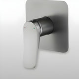 Mezclador Ducha Monocontrol Volare Gris Concreto Diseño Moderno