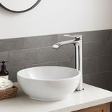 Griferia Lavamanos Monocontrol Alto Spacco Gris Concreto