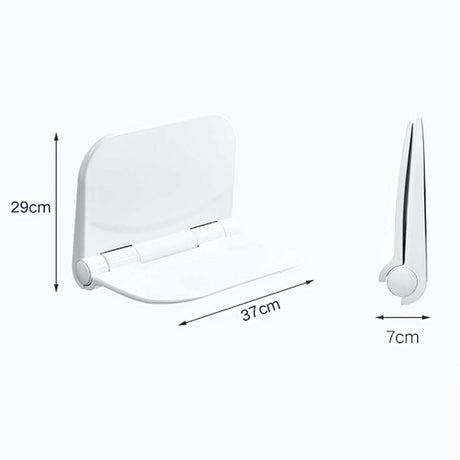 Silla Plegable para Baño -Ducha Blanco - Alta Resistencia 110 kg, Abatible