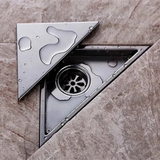 Desague Piso Triangular Acero Inoxidable Antiodor 15x15