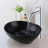 Lavamanos De Ceramica Canoa En Negro Mate