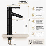 Grifería Monocontrol Cascada Alto Bambú