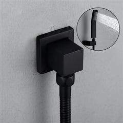 Codo Teleducha Cuadrado Negro Universal - 1/2"