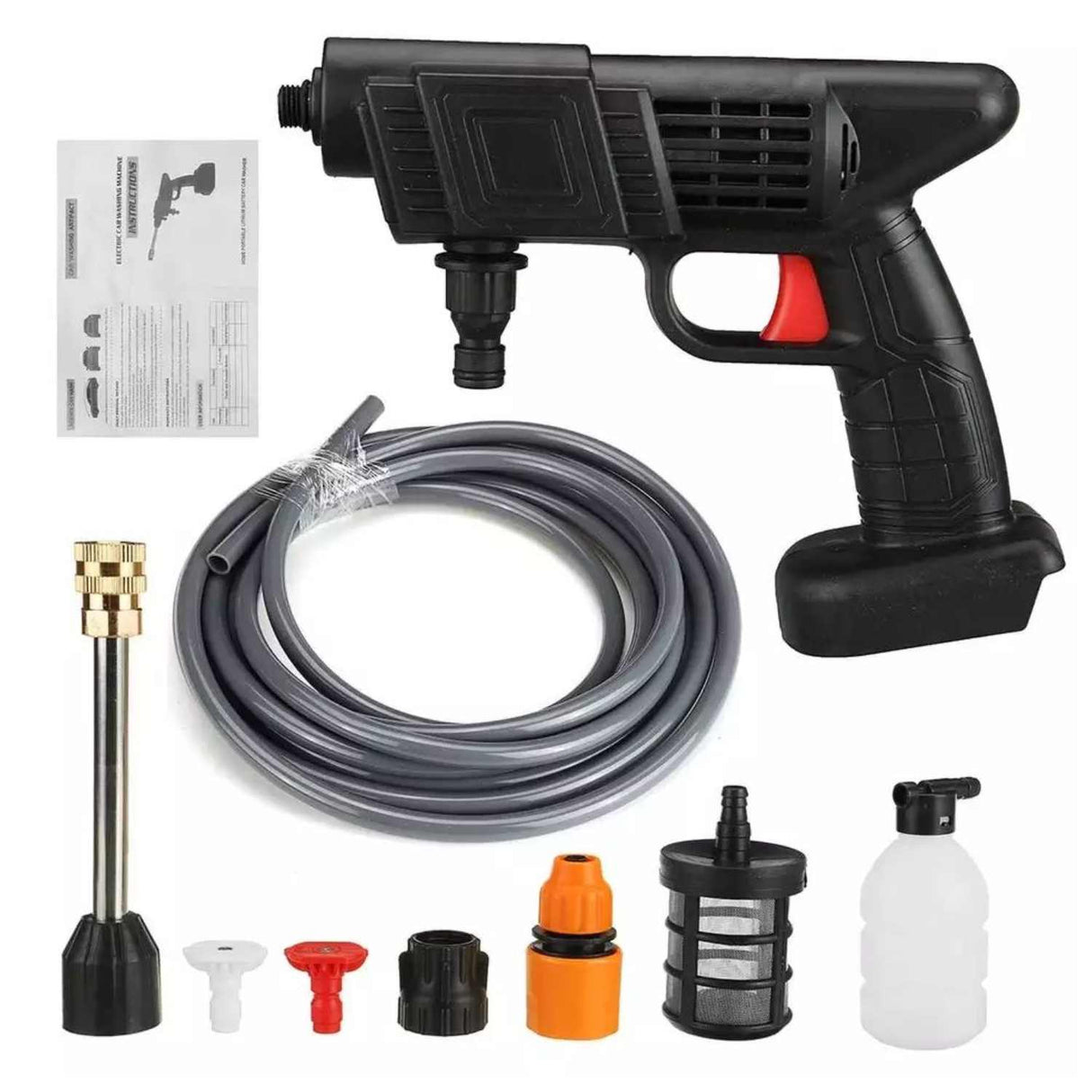 Hidrolavadora Inalámbrica 48V 🚿⚡ Limpieza portátil con potencia y comodidad