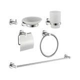 Juego De Accesorios Para Baño X 6 Sovrano Níquel Texturiza