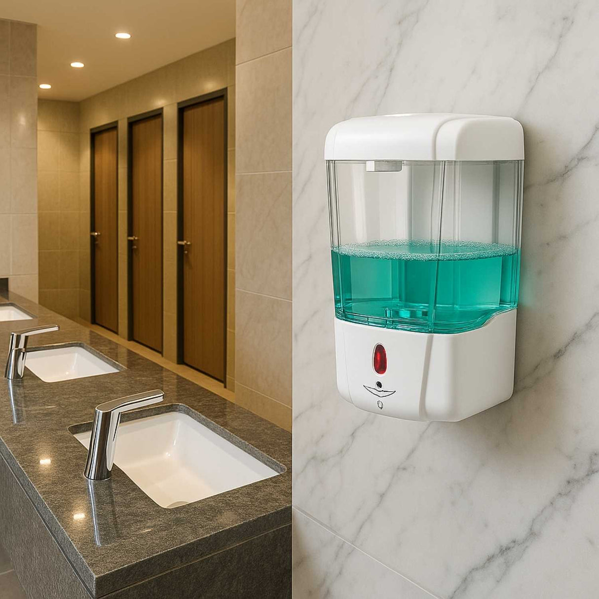 Dispensador Automático de Jabón Líquido con Sensor Infrarrojo 🧴🤖