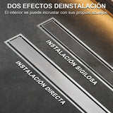 Rejilla Piso Invisible Acero SatinMate 60X10