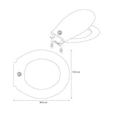 Tapa Asiento Universal Para Sanitario Belo Redondo