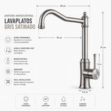 Grifería Monocontrol Fraya para Lavamanos | Diseño Moderno y Elegante para Baño