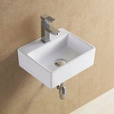 Lavamanos de Colgar Cerámico Blanco 33 x 28 x 13 cm