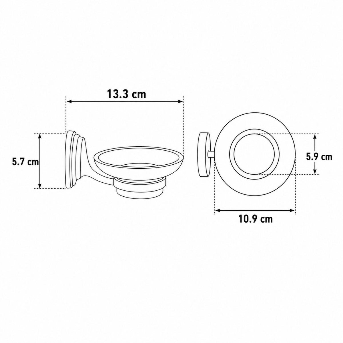 Kit de Accesorios de Baño Colomba Cromado de 6 Piezas