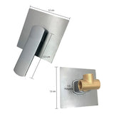 Mezclador Monocontrol Empotrado para Ducha Kassel Gunmetal