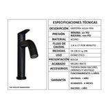 Kit Placa Lavamanos Blanco 51x40cm Griferia Baja Push Flex