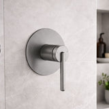 Griferia Ducha Monocontrol Sottile Gris Concreto Baño