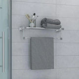 Toallero Repisa Triple Barra Square en Aluminio - 60 cm