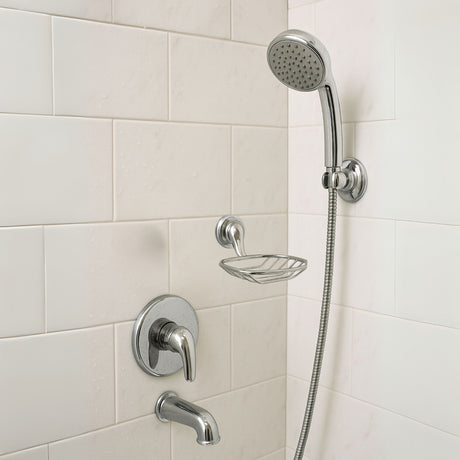 Jabonera Metálica Rejilla Cromada Lujo Baño Pared