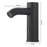 Grifería Sensor para Lavamanos Negra Mate 110V o Baterías 15,2 cm