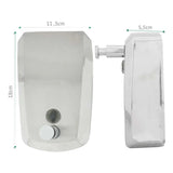 Dispensador de Jabón Líquido 800 ml Acero Inoxidable 304 para Pared Uso Institucional