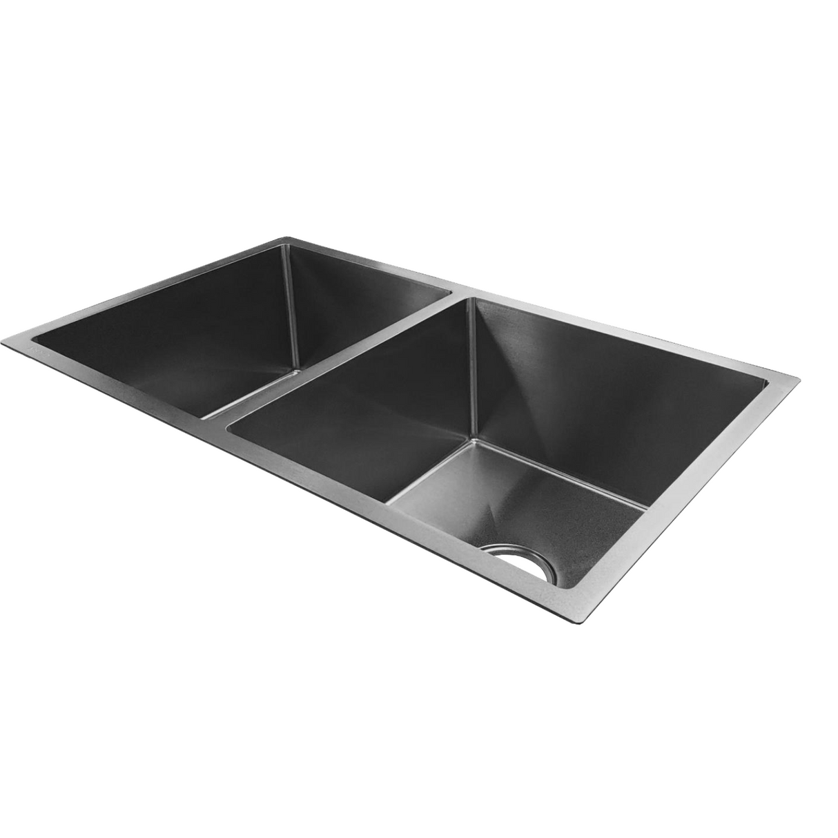 Lavaplatos De Lujo Doble Poceta En Acero Inoxidable SUS 304 - 78x45x21 cm - Instalación Bajo y Sobre Mesón - Incluye Canastillas y Sifón