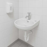 Lavamanos Porcelana Cuadrado 30x30 Cm Blanco De Colgar Universal
