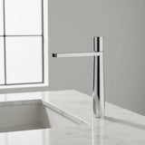 Lavamanos Monocontrol Alto Dritto Níquel Texturizado Diseño Moderno