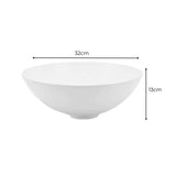 Lavamanos Sobreponer En Porcelana Round Deluxe Diámetro de 32 cm y profundidad de 13 cm.