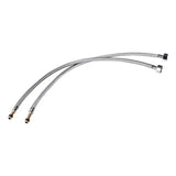 Par de acoples en acero de 50 cm para grifería monocontrol, vista 2