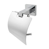 Porta Rollo de Papel Higiénico para Baño - Línea Quadra 100% Metálico de Lujo - Cromo Brillante