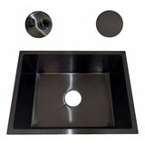 Lavaplatos Acero Inoxidable 304 Negro 60 x 45 x 21 cm