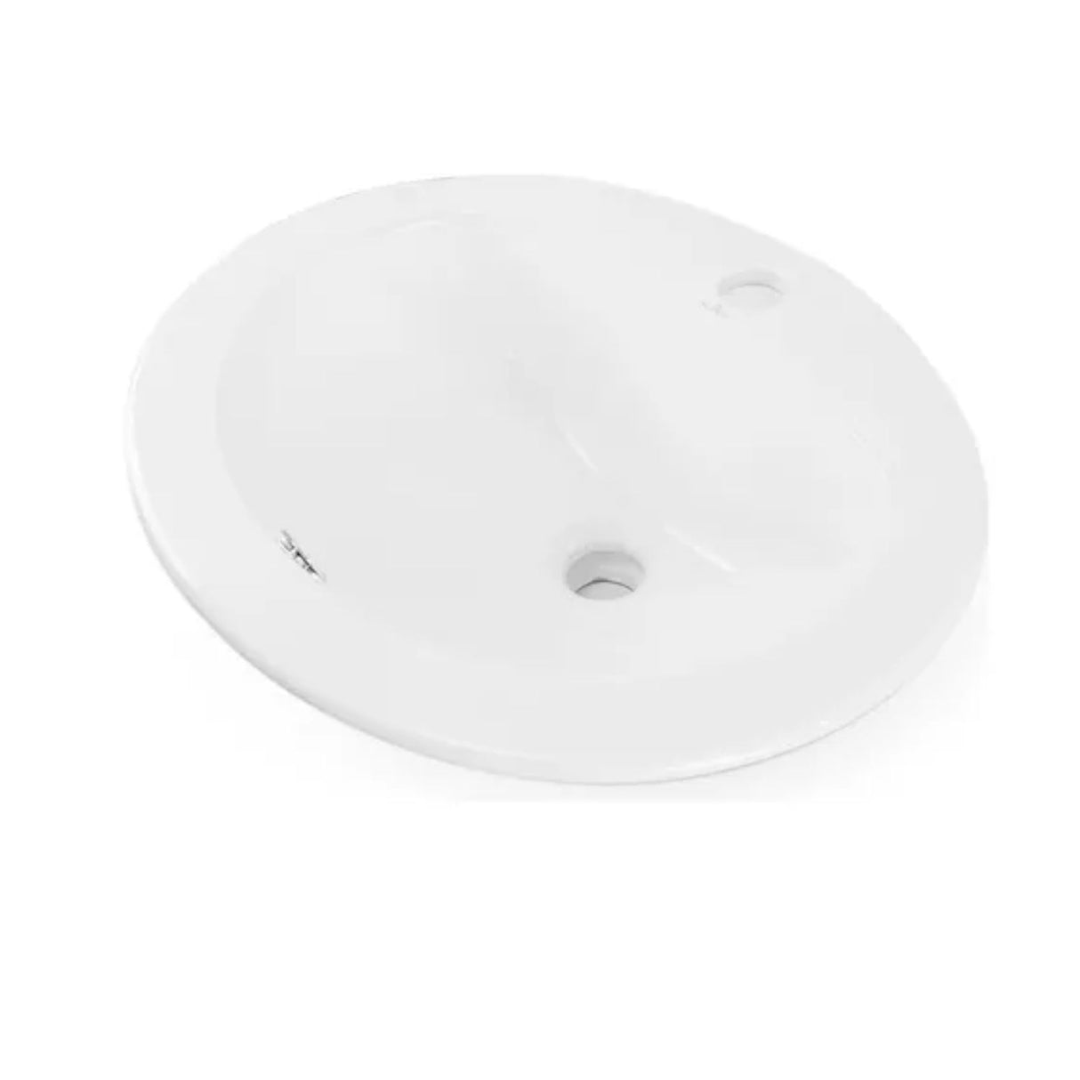 Lavamanos De Empotrar - Sobreponer Rennes Blanco 52 x 46 cm Blanco Con Rebose
