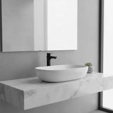 Lavamanos Monocontrol Alto Posto Negro Mate Diseño Moderno