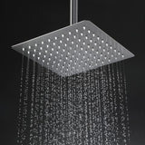 Regadera Gris de Ducha en Acero SUS304  - 20 cm - Sin Tubo