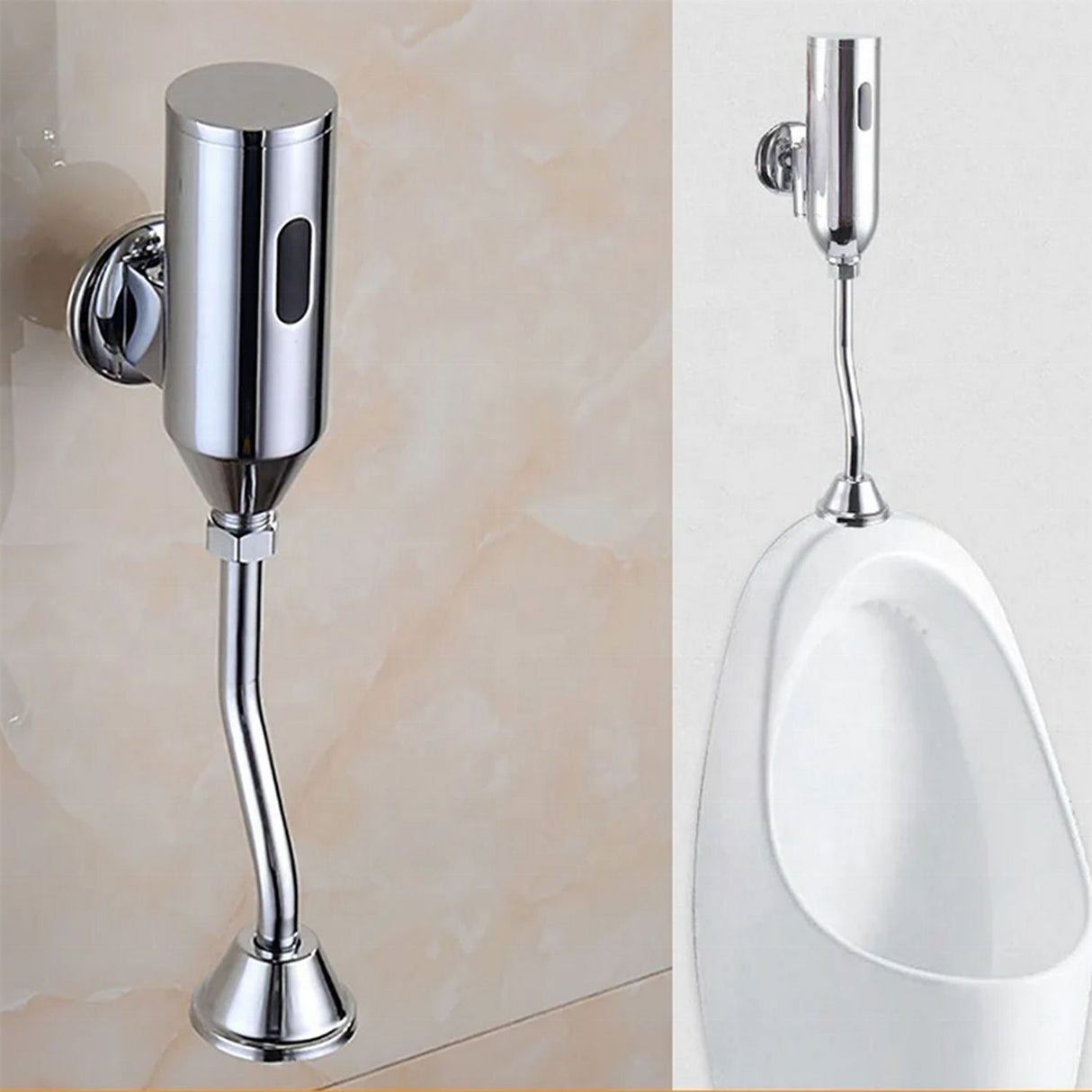 Valvula Descarga Automatica Orinal Sensor Infrarrojo Laton Cromado