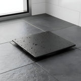 Rejilla Piso Cuadrada 10 X 10 Negro Mate Diseño Moderno SS304