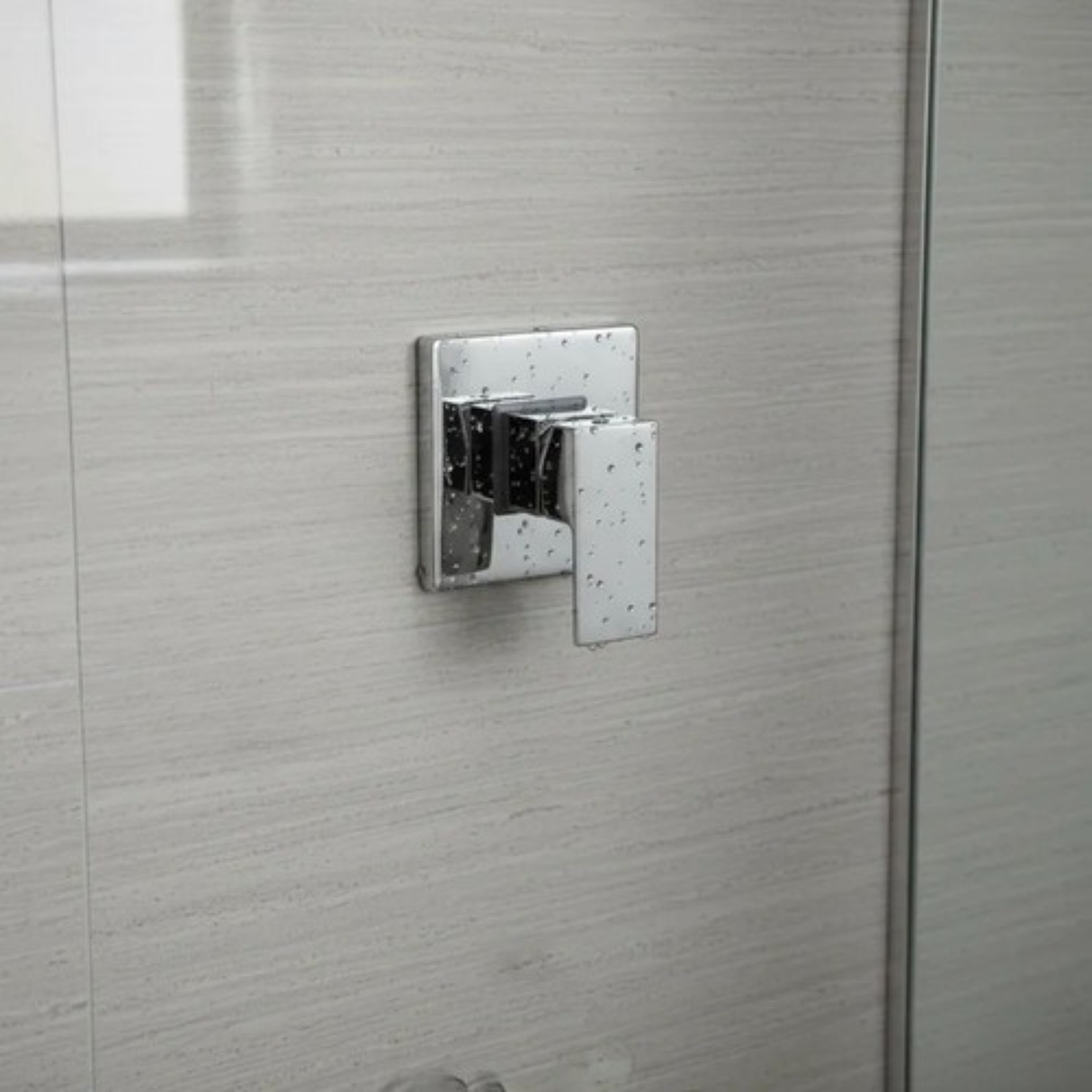 Mezcladora monocontrol p/ducha cuadrado acabado cromo