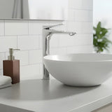 Lavamanos Monocontrol Alto Volare Níquel Texturizado Diseño Moderno