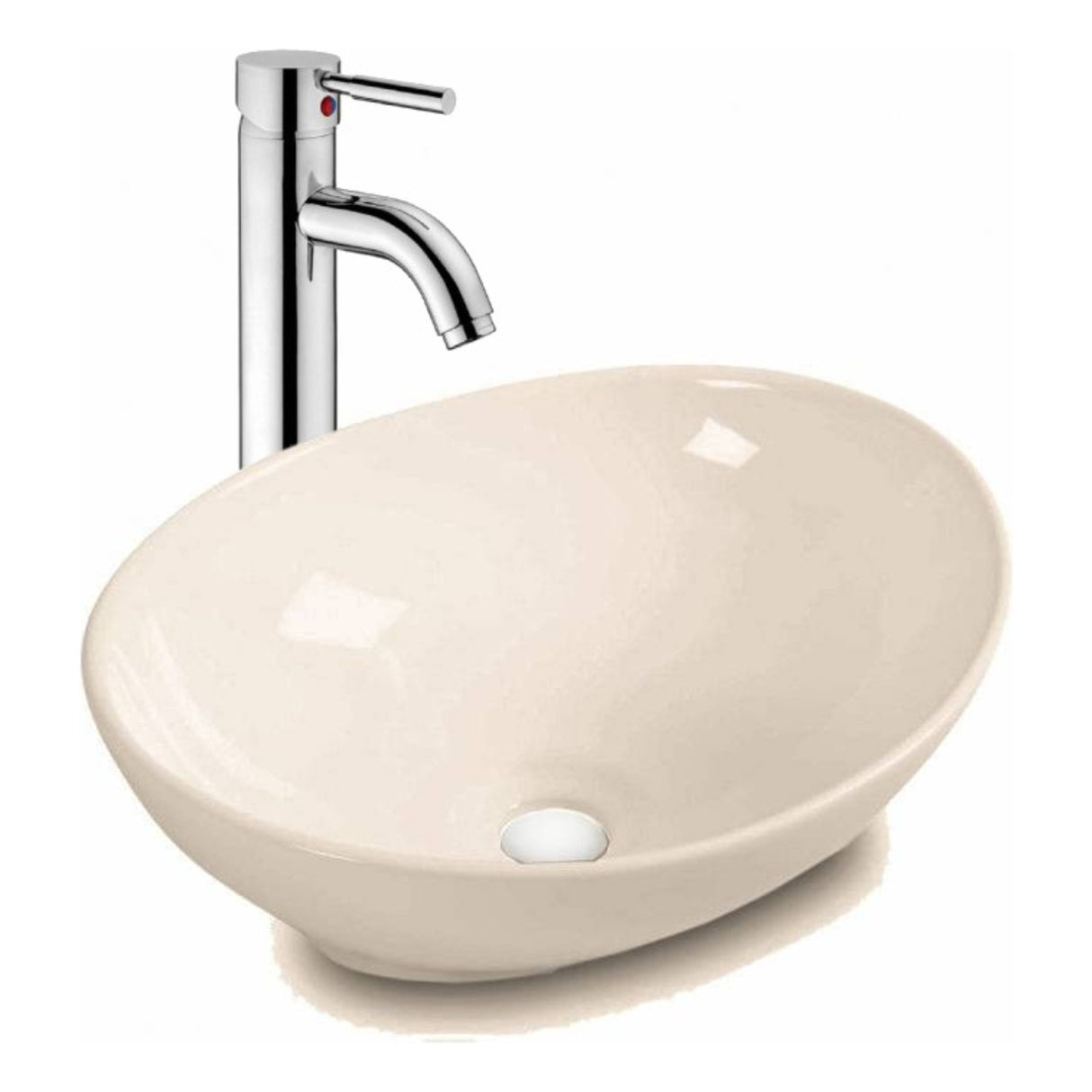 Lavamanos Beige Canoa Porcelana-tames
