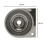 Set Lavamanos Acero Inoxidable 28x30cm + Kit Pedal + Desague