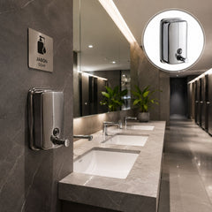Dispensador de Jabón Líquido de Muro en Acero Inoxidable 800 ml