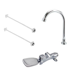 Kit Grifería Industrial+Pedal Liviano